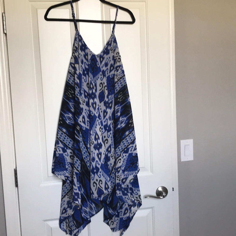Blue handkerchief dress